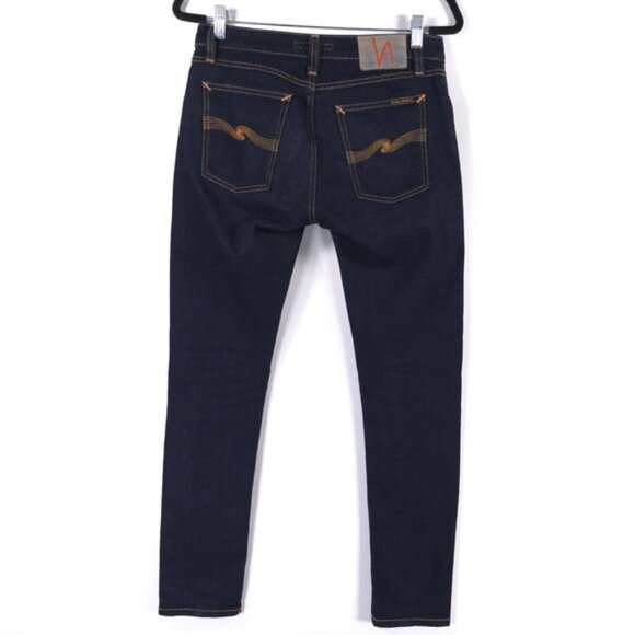 Nudie Jeans ORGANIC COTTON Skinny Lin Dry Deep Orange 1005149 Size 30x30 - Picture 3 of 12